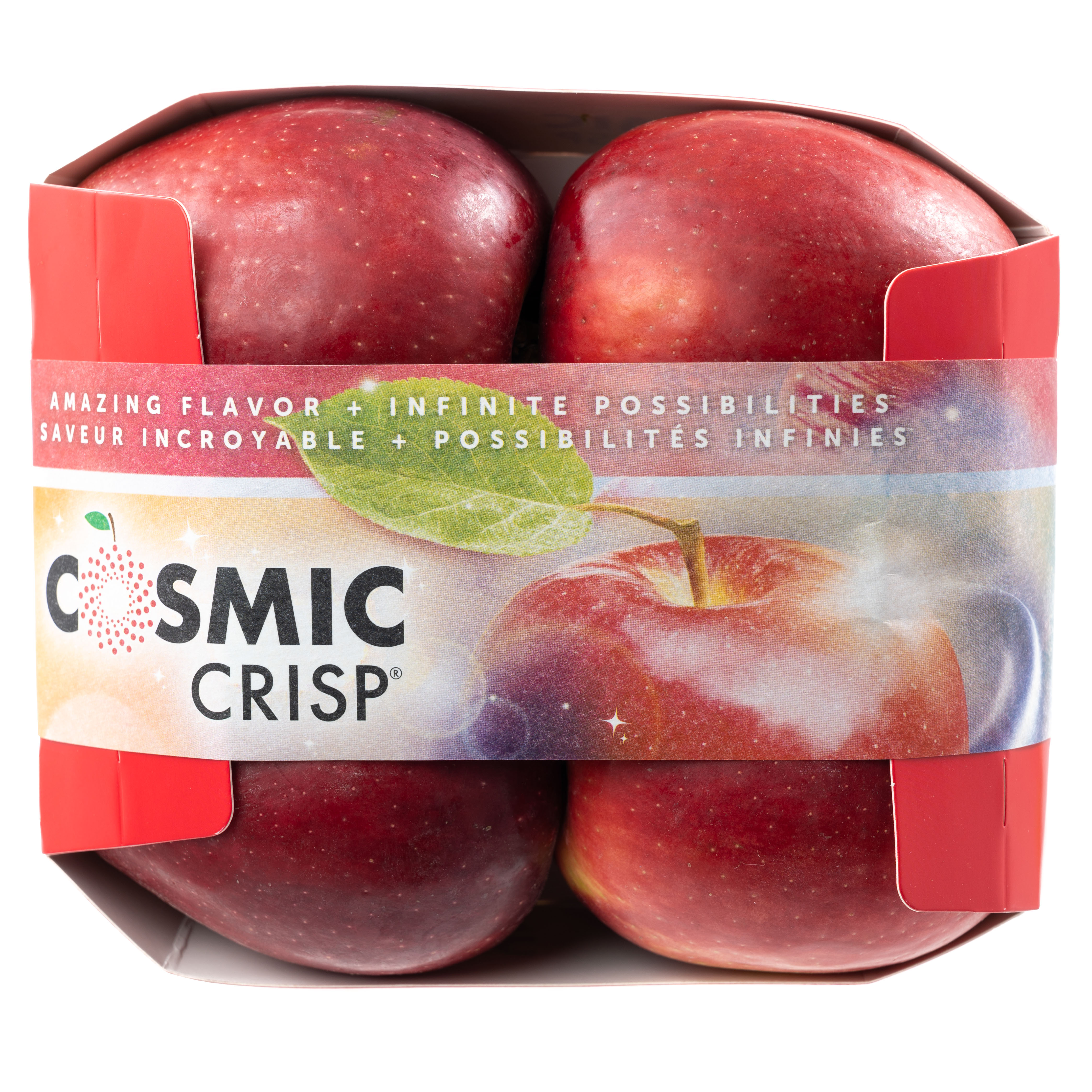 Stemilt World Famous Fruit Organic Cosmic Crisp Apple Punnet, 4